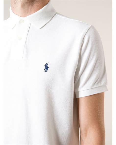 White Polo Shirt With Logo
