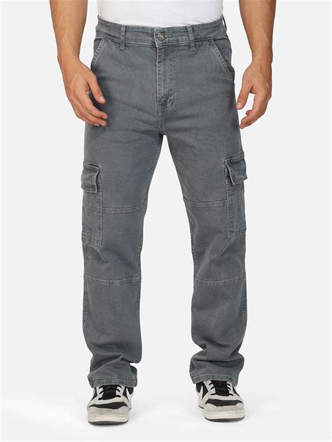 Grey Cargo Jeans for Men – Relaxed Fit | BLANCK – Blanck Denim