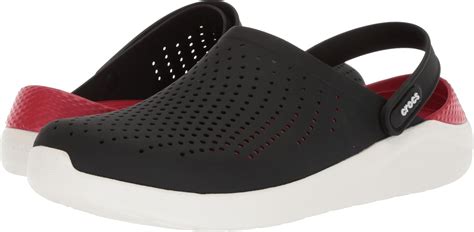 Buy crocs Unisex Adult Black/Slate Grey LiteRide Clogs 204592-0DD-M4W6 ...