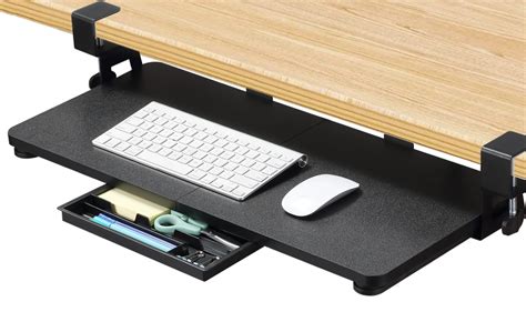ETHU Keyboard Tray Under Desk, 26.77" X 11.81" Large Size Keyboard Tray ...