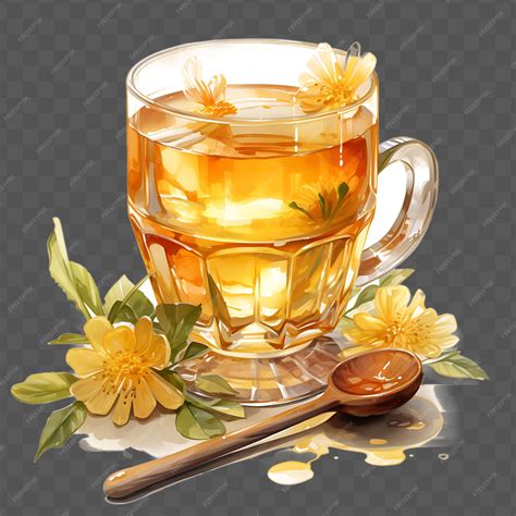 Premium PSD | Watercolor of mead drink a rich honey based beverage with ...