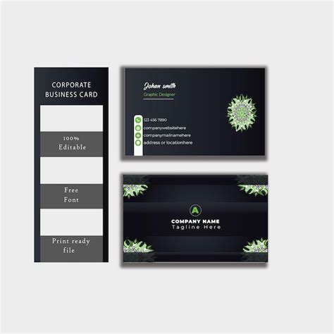 Business Card Design Sample Vector 的图像结果