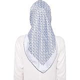 Buy cloudbox Women's Printed Satin Silk Square Hijab Scarf Dupatta (110 ...