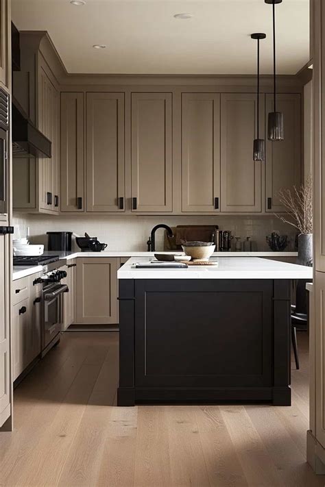Pin by Megan Poppas on Making home | Taupe kitchen cabinets, Taupe ...