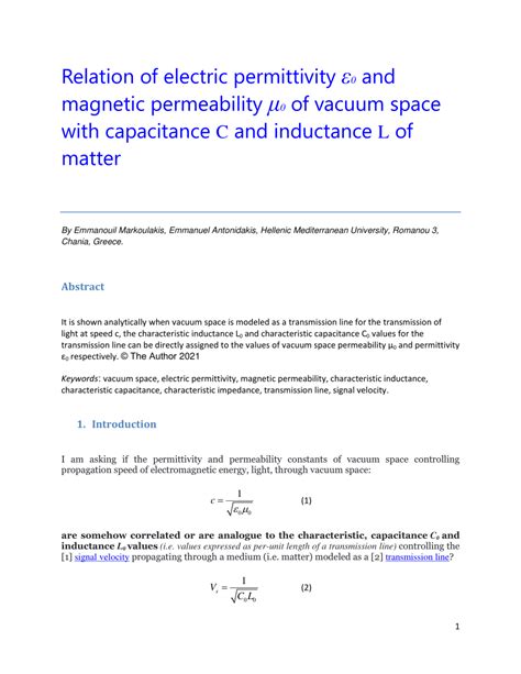 Image result for Permittivity and Capacitance