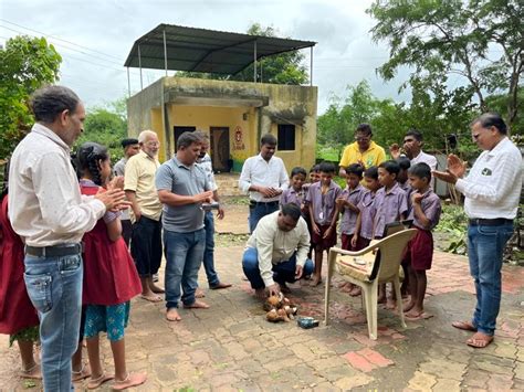 Groundbreaking ceremony of shed for children to sit in primary school ...