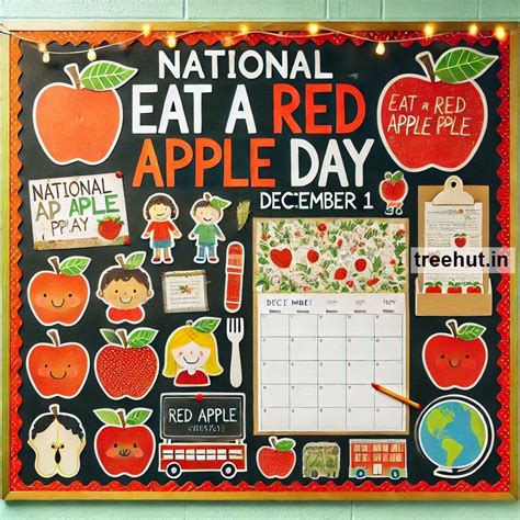 December 1, National Eat a Red Apple Day Bulletin Board Ideas and ...