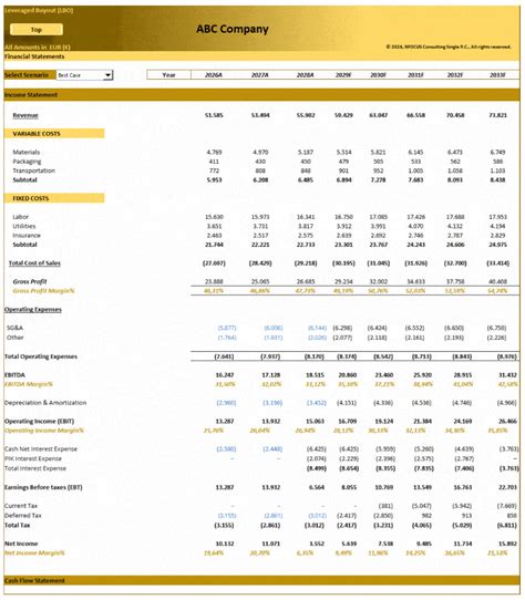 Financial Model Example 的图像结果