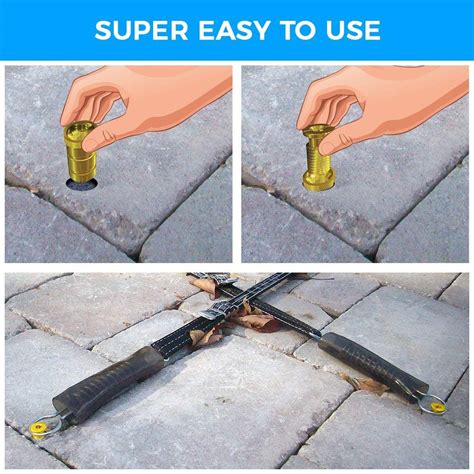 Buy 10 Pack Pool Cover Anchors Concrete and Pavers Deck - Universal ...