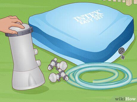 Installing Intex Easy Set Pool 的图像结果