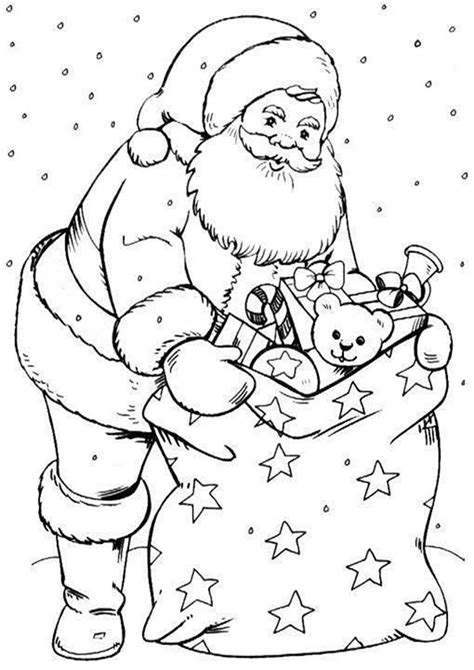 Free Printable Santa Coloring Pages For Kids - Tulamama