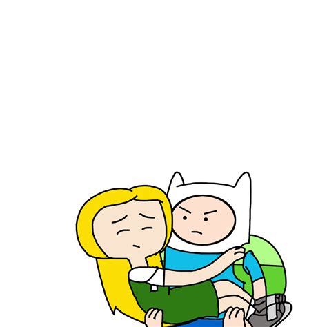 Finn carrying Cubie after saving her by Ultra-Shounen-Kai-Z on DeviantArt