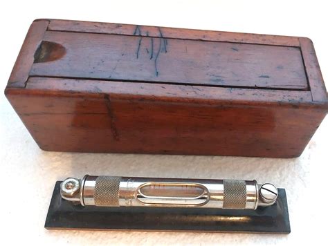 ANTIQUE L.S. STARRETT CO. 6" Machinist's Precision Bubble Level w ...