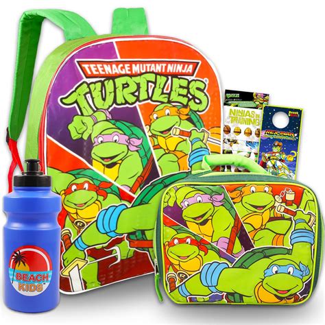 Amazon.com | Teenage Mutant Ninja Turtles Backpack with Lunch Bag for ...