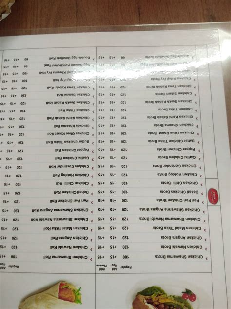 Menu at Shawarma King, Pimpri-Chinchwad, Shop No 7