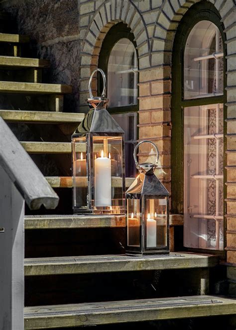 Get Shiny Stainless Steel Decorous Silver Candle Lantern at ₹ 2499 ...