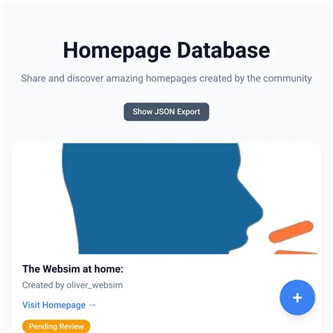 Image result for Homepage Database