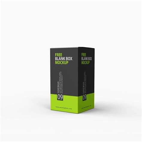 Free Blank Box Mockup PSD Template - Mockup Den