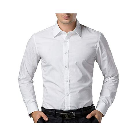 men's white dress shirts