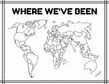 colorable world map printable