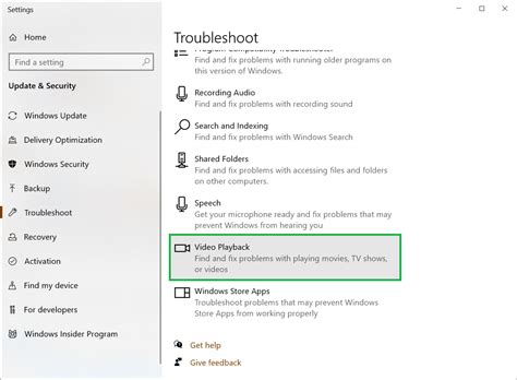 Image result for Fix Windows 10 Video Playback