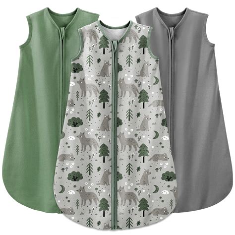 Yoofoss Baby Sleep Sack 6-12 Months 100% Cotton Baby Wearable Blanket 2 ...