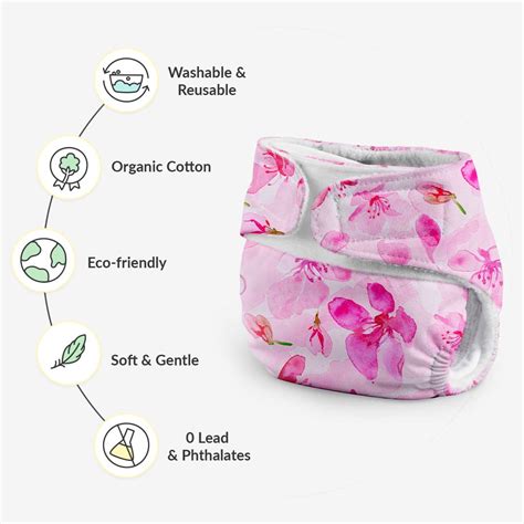 Newborn UNO Cloth Diapers (Cherry Blossom) - SuperBottoms