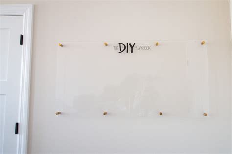 How to Make a DIY Acrylic Dry Erase Board | The DIY Playbook