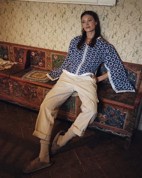 "Memories" Sweater, Blue and White - AmiAmalia Luxury Knitwear