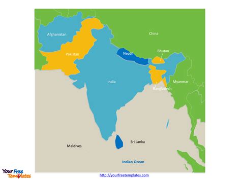 Maldives South Asia Political Map Political Map Of Southern Asia