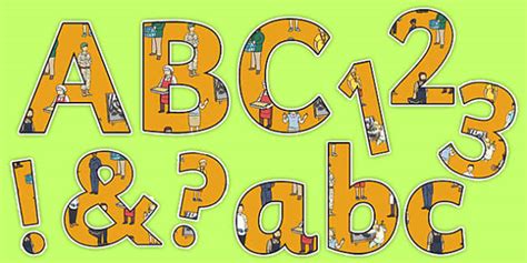 Jobs Display Letters and Numbers Pack (teacher made)