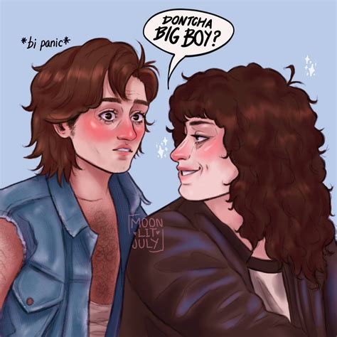 steddie // steve harrington x eddie munson fanart by m3ganr0sie on ...