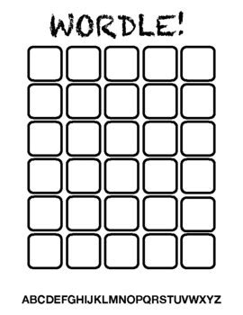 Image result for Wordle Template