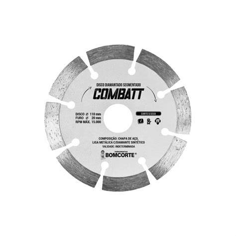 DISCO DIAMANTADO COMBATT SEGMENTADO - Ferramentas Bomcorte