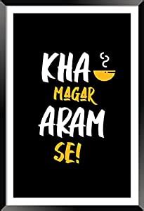 DBrush Kha Magar Pyar Se Funny Quotes Poster Artwork Painting For ...