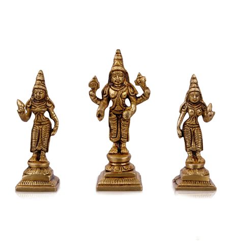 Giri - Sridevi Bhoodevi Statue | Brass Statue | God Idols