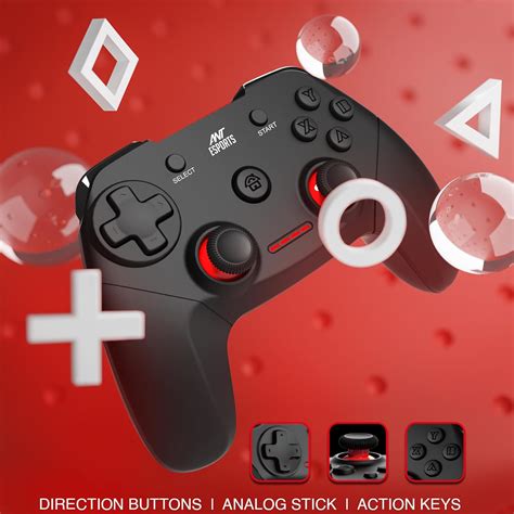 Ant Esports GP300 Pro V2 Wireless Gaming Controller, Compatible for PC ...