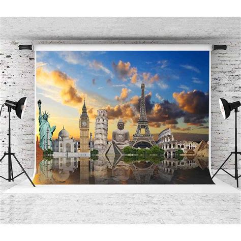 Buy EARVO Background 7x5ft Global Travel Backdrop Statue of Liberty ...