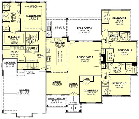 5 Bedroom House Plans With Measurements | www.cintronbeveragegroup.com