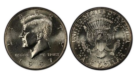 1997 Half Dollar Value Chart — Kennedy 50 Cent Coin Prices | Coin ID ...