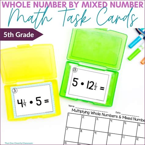Math Multiplying Mixed Numbers with Models 5th Grade 的图像结果