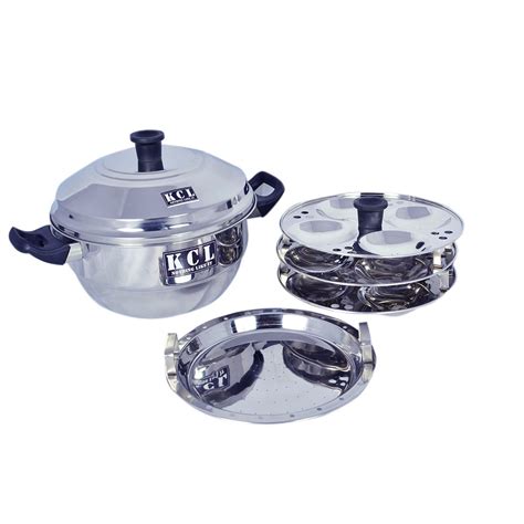 KCL 12 Idly Maker Steamer Plain Induction & Gas Base : Amazon.in: Home ...