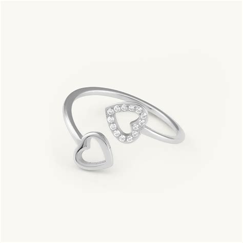 Modern Open Heart Ring – PALMONAS