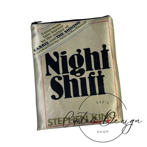 Stephen King Night Shift Book Sleeve With Zipper Closure/book Cover ...