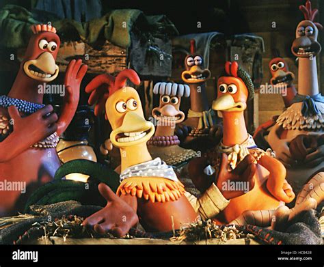 CHICKEN RUN, 2000, (l to r) Bunty (Imelda Staunton), Rocky (Mel Gibson ...