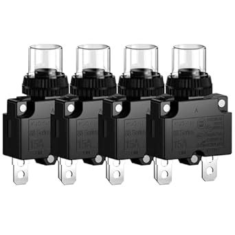 DIYhz 15Amp Circuit Breakers Thermal Overload Switch Protector 88 ...