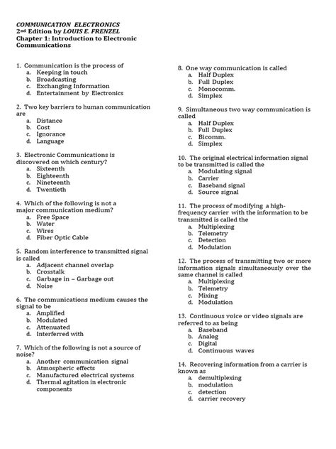 Image result for Communication Channel Multiple Choice Questions