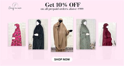 Shop trendy abayas, hijabs, prayer dress & accessories online in India ...