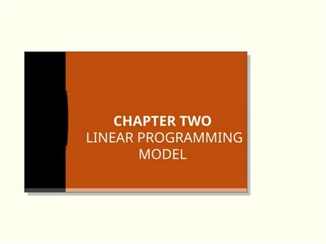 Image result for Operating Research Chapter Two