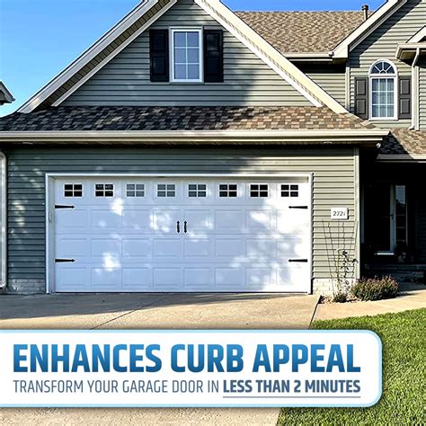 Magnetic Garage Door Decorative Hardware (2 Handles & 4 Hinges)